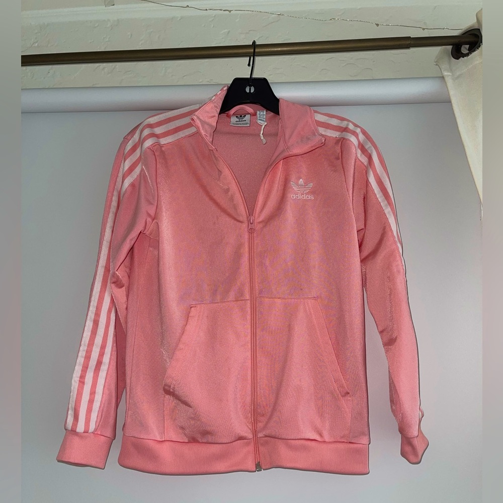 Adidas Pink zip up